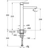 Смеситель VITRA ORIGIN для раковины-чаши большой хром A42558
